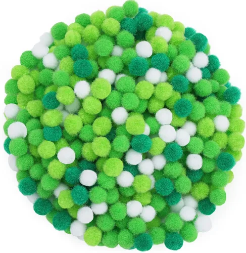 Vista 10 de 1200 pompones de Halloween, pompones de 0.4 pulgadas para manualidades