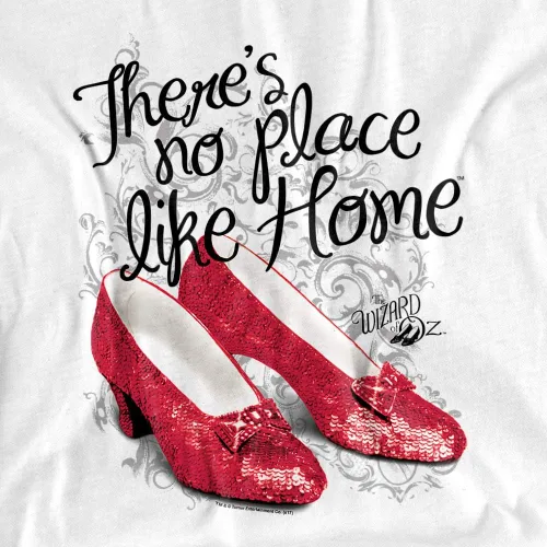 Vista 2 de The Wizard of Oz Ruby Slippers - Camiseta unisex para adultos para hombre y mujer Blanco