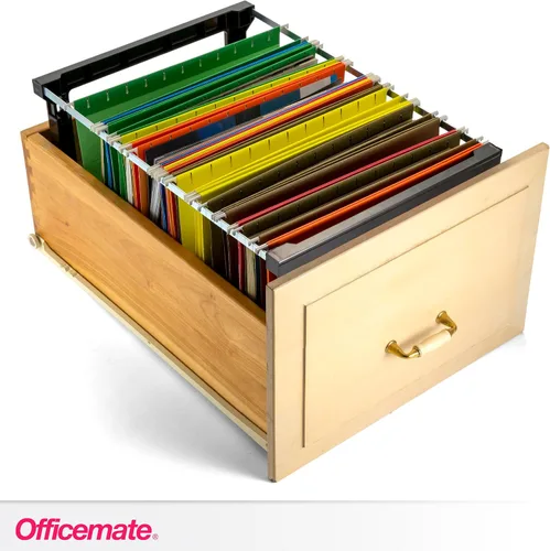 Vista 8 de Officemate 91961 - Bastidor colgante de plástico para carpetas de archivo, 18 pulgadas, tamaño carta y legal. 1 juego