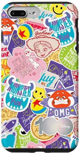 Vista 12 de Funda para iPhone 16 Disney 100 Pixar Happy Faces and Happy Stickers D100