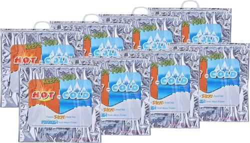 Vista 18 de Superio Bolsas Aisladas Calientes y Frías para Entrega de Alimentos, Bolsas de Compras de Comestibles, Almacenamiento de Alimentos para Comida