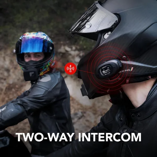 Vista 2 de Sena 5R LITE Auriculares de intercomunicación Bluetooth bidireccionales HD para motocicleta, paquete doble