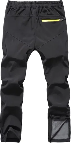 Vista 6 de Muaney Mens Ski Snow Waterproof Softshell Outdoor Hiking Velour Lined with Zipper Bottom Leg