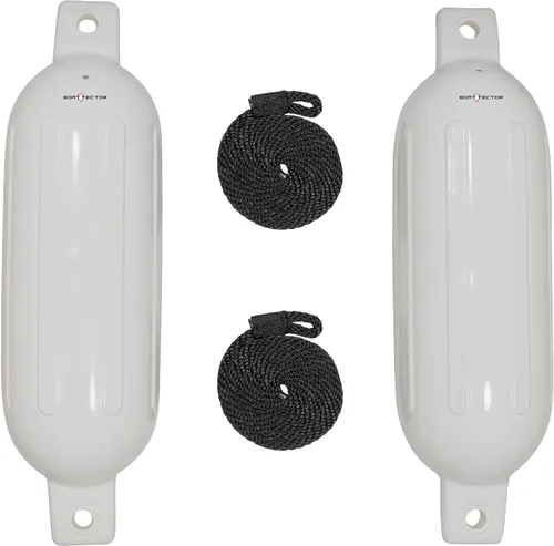 Vista 37 de Extreme Max 3006.7375 BoatTector Defensa Inflable Value Paquete de 2 - 4.5" x 16", Negro