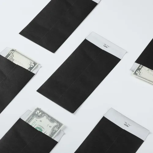Vista 7 de Mr. Pen - Sobres de dinero para efectivo, 6.5 x 3.5 pulgadas, paquete de 100 unidades, papel kraft Sobres de efectivo autoadhesivos a granel
