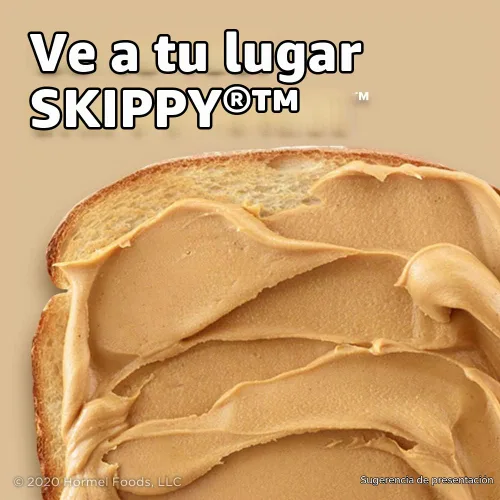 Vista 3 de SKIPPY Mantequilla de maní natural cremosa en paquetes individuales de extrusión, 1.15 oz (8 sobres)