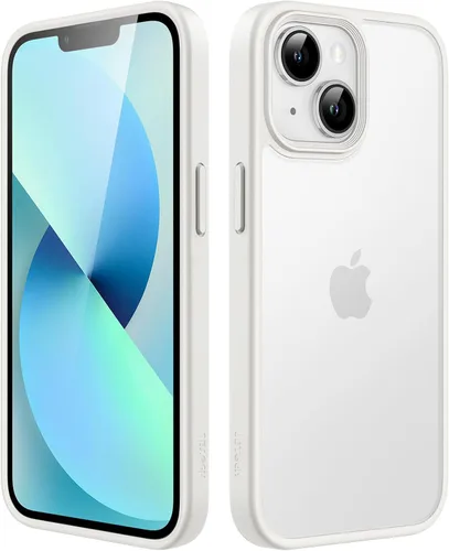 Vista 20 de JETech Funda mate para iPhone 13 de 6.1 pulgadas, a prueba de golpes, protección contra caídas de grado militar, cubierta trasera translúcida