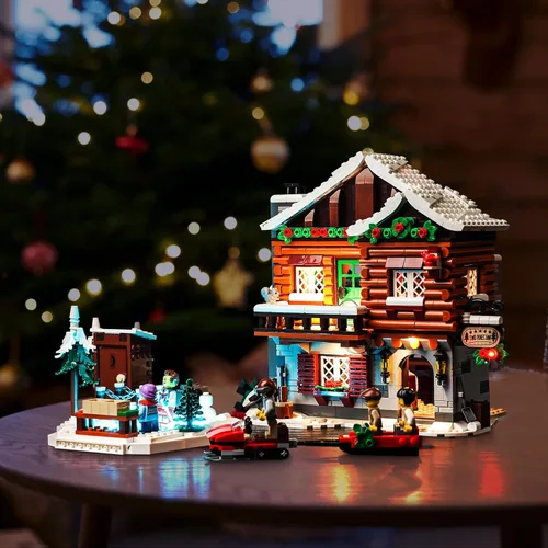 Vista 5 de BrickBling Kit de iluminación LED para Lego Alpine Lodge Winter Village, luces creativas compatibles con luces Lego 10325 solamente, sin