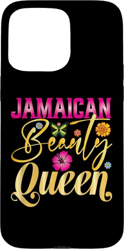 Vista 28 de iPhone 16 Jamaican Beauty Queen Jamaica Flag Jamaica Girl Souvenir Case