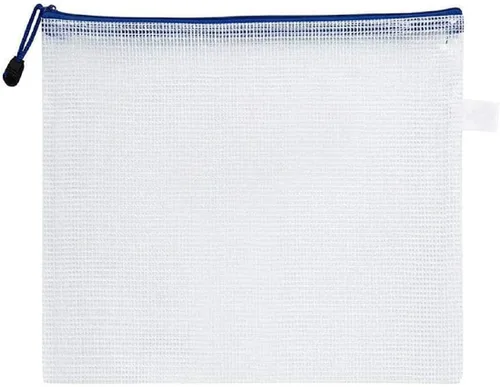 Vista 6 de 6 bolsas de archivos con cremallera, A3, impermeable, carpetas con cremallera, bolsa para documentos con cremallera, para suministros de oficina Azul