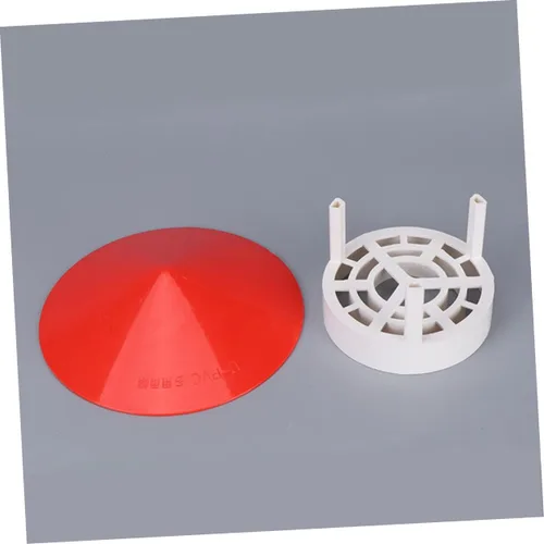 Vista 6 de MERRYHAPY 1pc impermeable Smokestack Cap Pvc cubierta de chimenea para protección contra el tiempo embudo protector para ventilación de techo