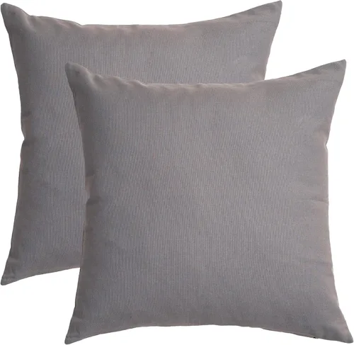 Vista 10 de RELY+ Fundas de cojín de algodón negras de 16"x16" Juego de 2 Fundas decorativas con cremallera para cojines, para sofá, casa de campo y sala