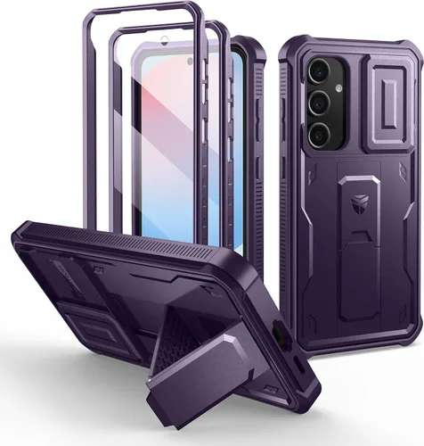 Vista 28 de Dexnor Funda para Samsung Galaxy S24 con Cubierta Deslizante Integrada para Cámara y Protector de Pantalla y Soporte, Funda Resistente a los Golpes