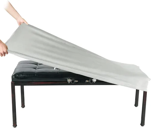 Vista 30 de SINOSSO Funda de terciopelo suave para banco de piano para 2 personas, (27.5"- 36.5") L x (12"- 16") A rectángulo elástico lavable funda protectora