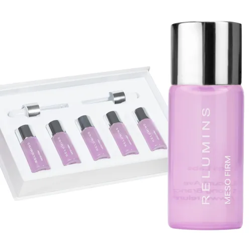 Vista 3 de Relumins Ultimate Skin Tightening Set - Paquete con 5 sueros Meso Firm, dispositivo RadiantWave y gel de absorción - Herramienta de masaje facial