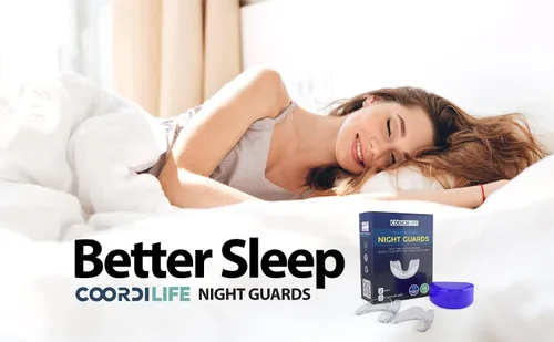Vista 2 de Coordi Life Hush Strips - Protectores nocturnos para apretar, moler, protector bucal moldeable personalizado para un mejor sueño, boquilla