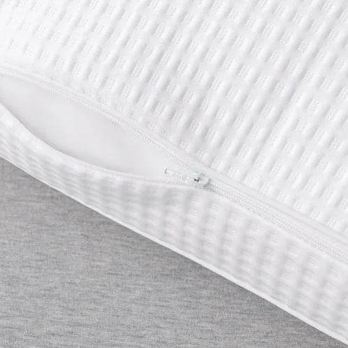 Vista 4 de STONECREST - Protector de almohada con refuerzo, 1 unidad, fundas de almohada con refuerzo de alta calidad con cremallera (blanco, Queen)