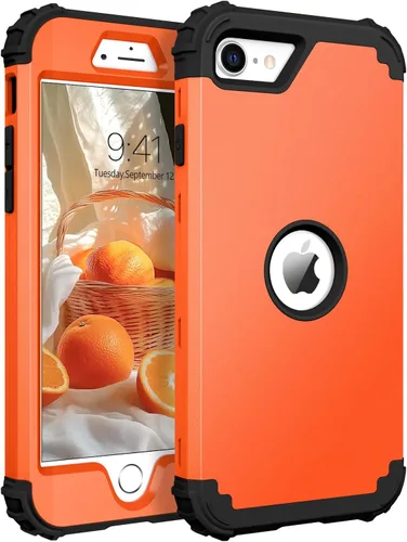 Vista 16 de BENTOBEN Funda para iPhone SE 2022 y iPhone SE 2020, resistente 3 en 1, cuerpo completo, resistente, a prueba de golpes, híbrida de policarbonato