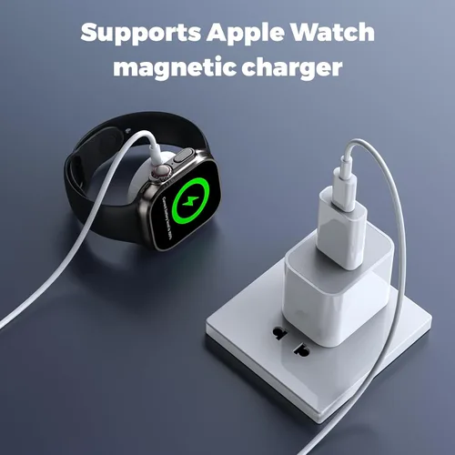 Vista 3 de Adaptador USB a USB C, 2 unidades, adaptador USB-C hembra a USB macho, convertidor de cargador OTG compatible con Apple Watch Ultra