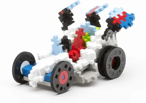 Vista 7 de PLUS PLUS Aprende a construir vehículos, 360 piezas – Mini bloques de hashtag entrelazados, juguete de tallo de rompecabezas 3D para niños Build