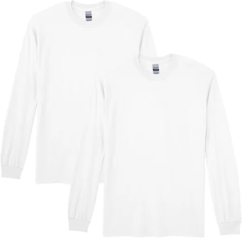 Vista 41 de Gildan - Camiseta DryBlend de manga larga para adulto, estilo G8400, paquete de 2