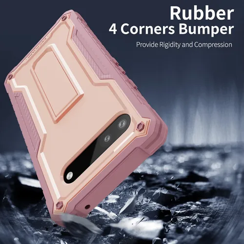 Vista 6 de ExoGuard Funda para Google Pixel 6A, funda de goma a prueba de golpes de cuerpo completo viene con un protector de pantalla de vidrio templado