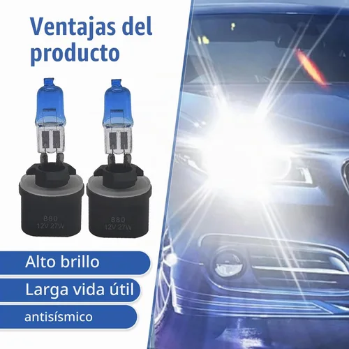 Vista 6 de Pack-2 Bombillas halógenas para automóvil, luces de conducción de cuarzo, bombillas antiniebla delanteras de 100 W, repuesto de bombilla, luces