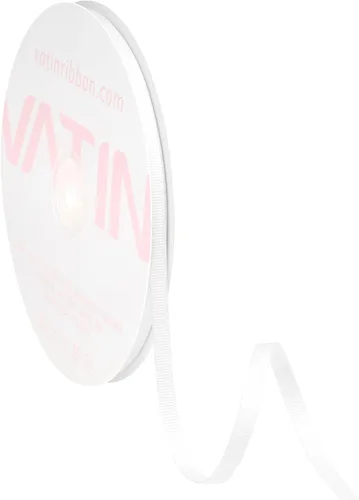 Vista 233 de VATIN Cinta de Grogrén Negra, 1-1/2" x 50 Yardas Continuas, Cinta de Grogrén de Poliéster Negra, Usar para Lazos de Bricolaje, Accesorios