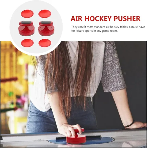 Vista 4 de Air Hockey Pusher Set 94Mm Plastic Replacement Hockey Pushers Accessories for Game Tables Sports Leisure Use