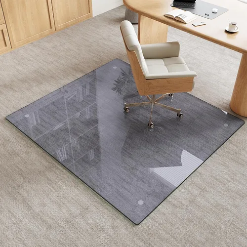 Vista 10 de Alfombrilla de cristal templado gris para silla de 30 x 48