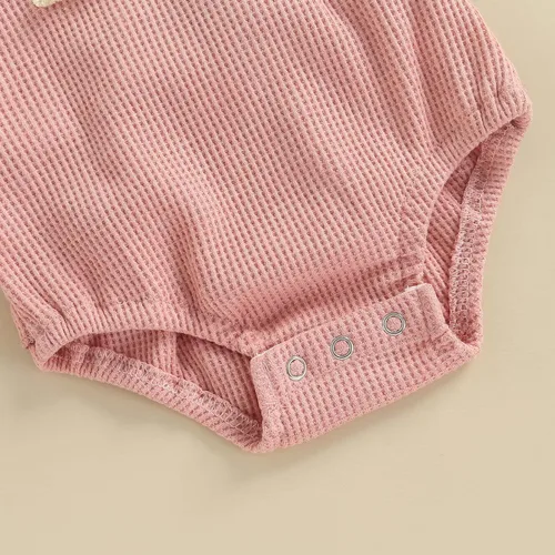 Vista 6 de Engofs Boho Rainbow Baby Girl Ropa recién nacida con volantes sin mangas con diadema