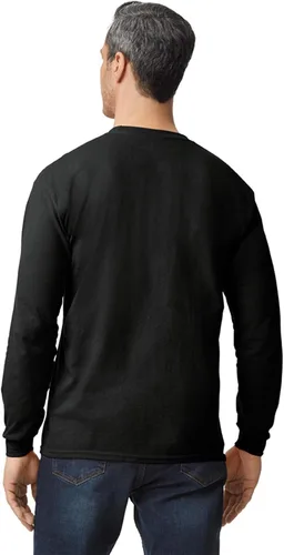Vista 4 de Gildan - Camiseta DryBlend de manga larga para adulto, estilo G8400, paquete de 2