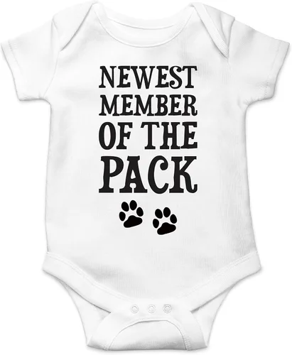 Vista 7 de El nuevo miembro de The Pack - Divertido body esencial para bebé, ropa para niña recién nacida Negro
