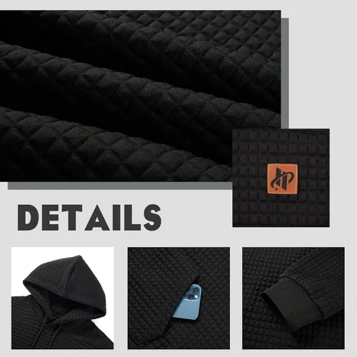 Vista 4 de Keasmto Sudaderas con capucha para hombre con estampado de teñido anudado, manga larga, sudaderas casuales con bolsillo