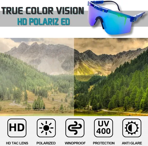 Vista 4 de Gafas de sol polarizadas de ciclismo para hombres y mujeres gafas deportivas UV400 para jóvenes gafas resistentes al viento para béisbol correr golf