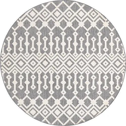 Vista 24 de Unique Loom Arlo Collection Alfombra de área - Lenny (rectangular 2' 0" x 3' 0", carbón/marfil)