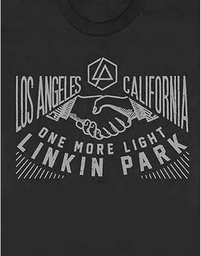Vista 3 de Linkin Park Camiseta de ajuste ajustado Light in Your Hands para hombre, color negro