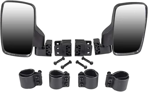 Vista 3 de NICHE Combo de espejo retrovisor negro Breakaway para Offroad UTV barra de jaula enrollable de 1.75 pulgadas