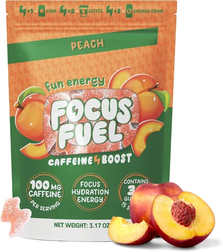 Vista 12 de FocusFuel Energy Chews - Sabor a sandía (15 porciones) - 100 mg de cafeína + L-teanina + B12, magnesio - Impulso de energía totalmente natural - Sin