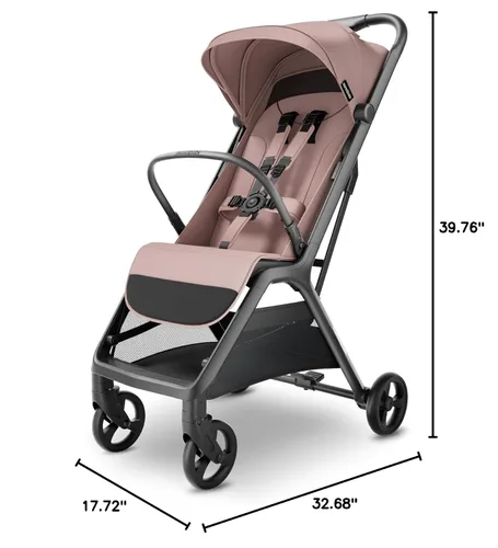 Vista 9 de MAMA & BABY Packa Cochecito de Viaje Compacto – Ligero, Plegado Automático con Una Mano, Portátil y Reclinable Completamente, Cochecito para Bebés