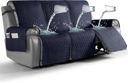 Vista 37 de TAOCOCO Funda reclinable 100% impermeable, antideslizante, lavable, con correas elásticas para las piernas, protector de muebles para perros