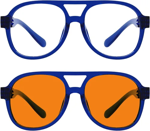 Vista 12 de Eyekepper Gafas de luz azul para hombre y mujer, paquete de 6 lentes Pilot Paquete de 6 color mezclado