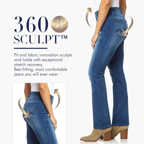 Vista 6 de Angels Forever Young Pantalones de mezclilla 360 Sculpt Bootcut para mujer