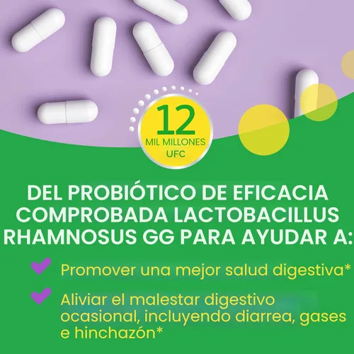 Vista 3 de Culturelle Probióticos Diarios Pro Strength para la Salud Digestiva (Suministro para 2 Meses) con Prebióticos para Mujeres y Hombres, Ayuda