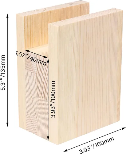 Vista 6 de 2 elevadores de cama para muebles, elevadores de cama resistentes en alturas de 4 pulgadas (añadir altura de 3.9 in)