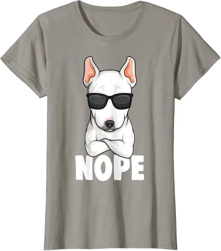 Vista 53 de Camiseta de perro Bull Terrier para niños y mujeres, Negro