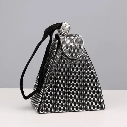 Vista 5 de Bolso de mano de moda, bolso de mano, bolso de noche para mujer, bolso para fiesta de graduación, boda, banquete femenino
