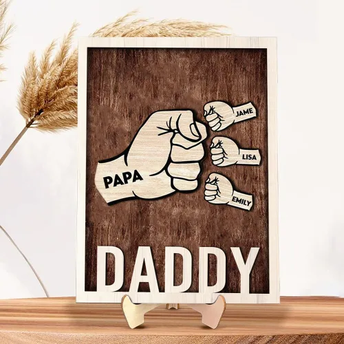 Vista 16 de Retrato familiar de acuarela personalizado para padre e hijo, retrato de pintura de hija de foto, regalo personalizado para el día del padre, regalo