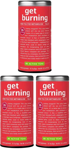 Vista 9 de The Republic of Tea - Get Burning - Té de hierbas para el metabolismo, 36 bolsas de té