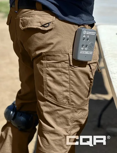 Vista 6 de CQR - Pantalones tácticos elásticos para hombre, pantalones cargo de ripstop resistentes al agua, pantalones ligeros para trabajo al aire libre